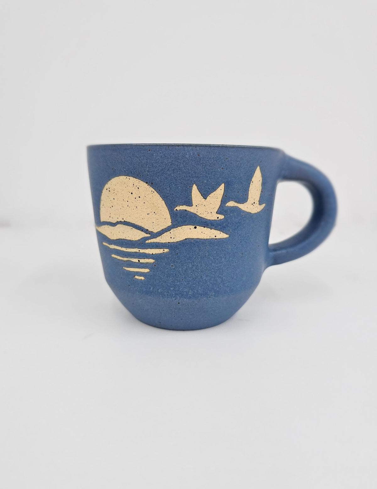 Tasse céramique oiseaux marine