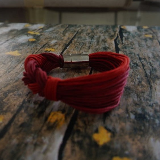 Bracelet fil de coton ciré (différentes couleurs)